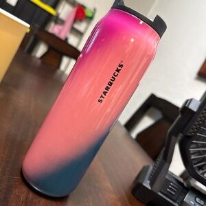 Starbucks pink and blue ombre stainless steel tumbler